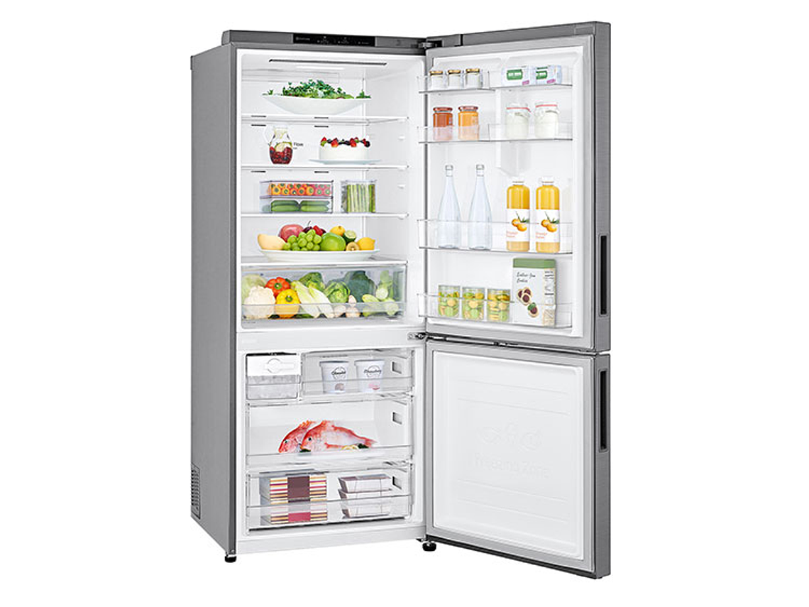 REFRIGERADOR BOTTOM FREEZER LG NO FROST 408 L DOOR COOLING GB40BPG 4
