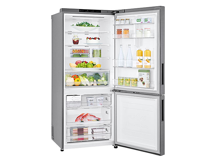 REFRIGERADOR BOTTOM FREEZER LG NO FROST 408 L DOOR COOLING GB40BPG 4