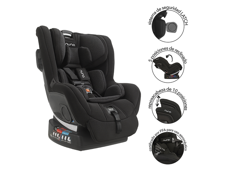 SILLA DE AUTO NUNA CONVERTIBLE RAVA CAVIAR 3