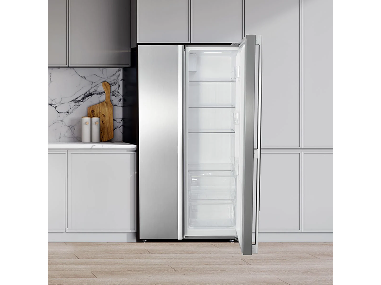 REFRIGERADOR SIDE BY SIDE SLIM 442 LTS FDV SILVER. 4