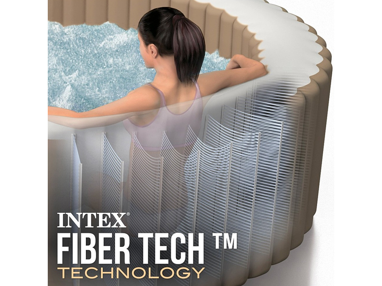 SPA HOT TUB INFLABLE INTEX BUBBLE MASSAGE 6 PERSONAS 6