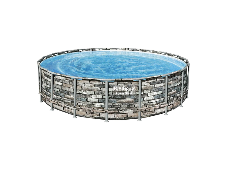 PISCINA BESTWAY REDONDA FILTRO + ACCESORIOS 6.10X1.32M 1