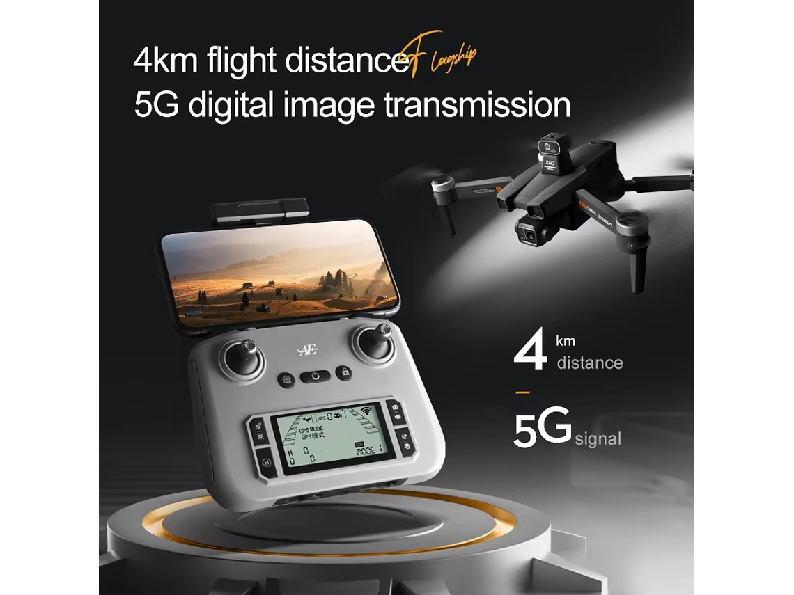 DRON WIFI 5G 4K EIS 4000M GPS 8000MAH AE86 PRO MAX 6
