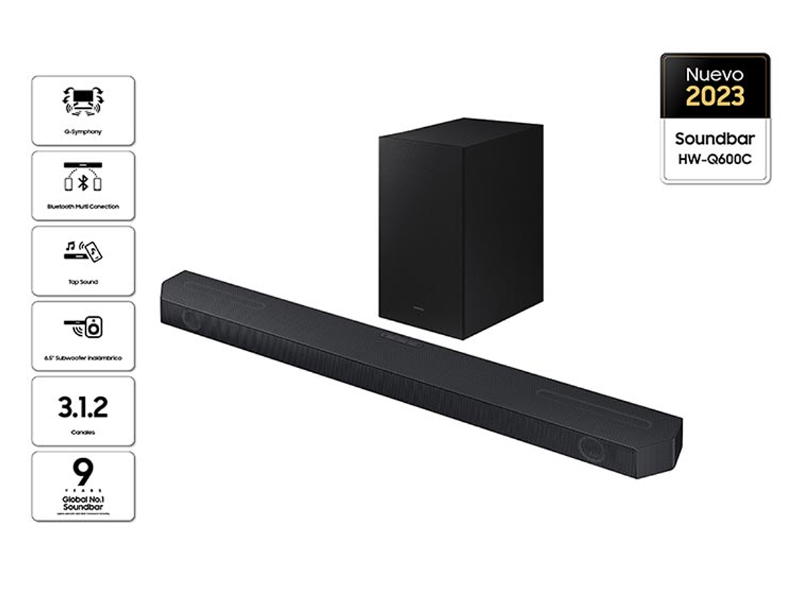 SOUNDBAR SAMSUNG HW-Q600C 3.1.2 CH 1