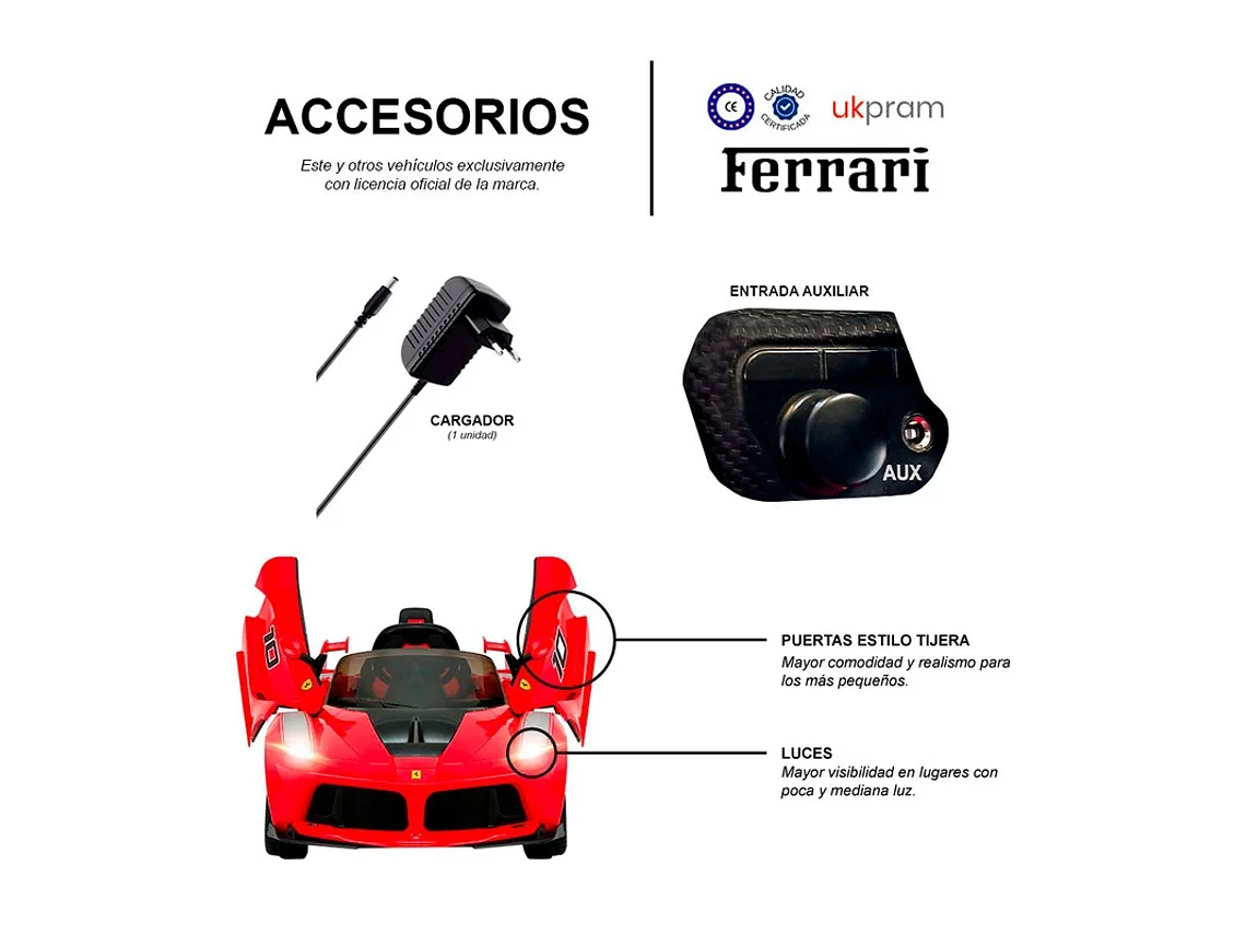 AUTO A BATERIA FERRARI FXXK 4