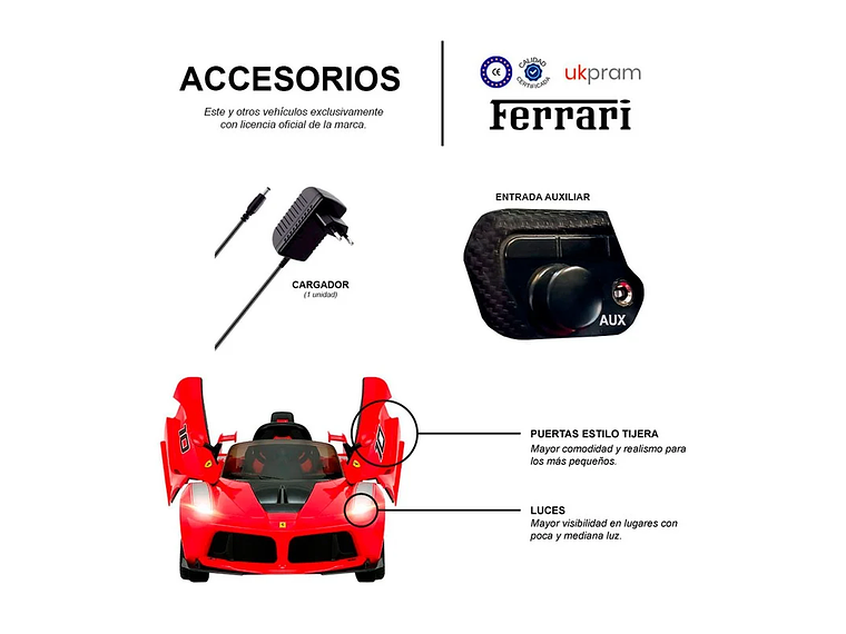 AUTO A BATERIA FERRARI FXXK 4