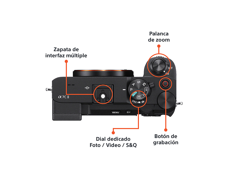 CÁMARA PROFESIONAL COMPACTA FULL FRAME MIRRORLESS ILCE-7CM2 4
