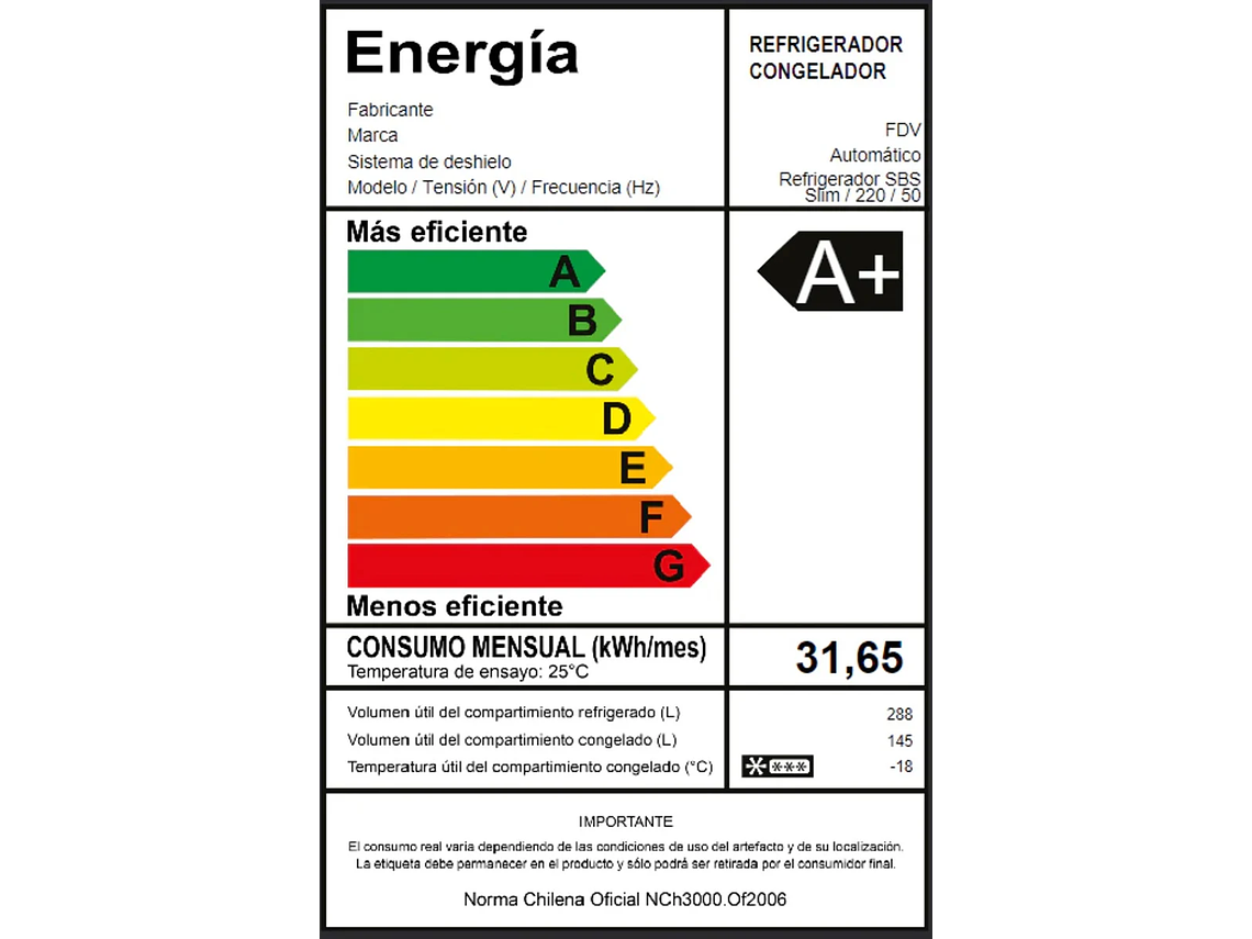 REFRIGERADOR SIDE BY SIDE SLIM 442 LTS FDV SILVER. 7