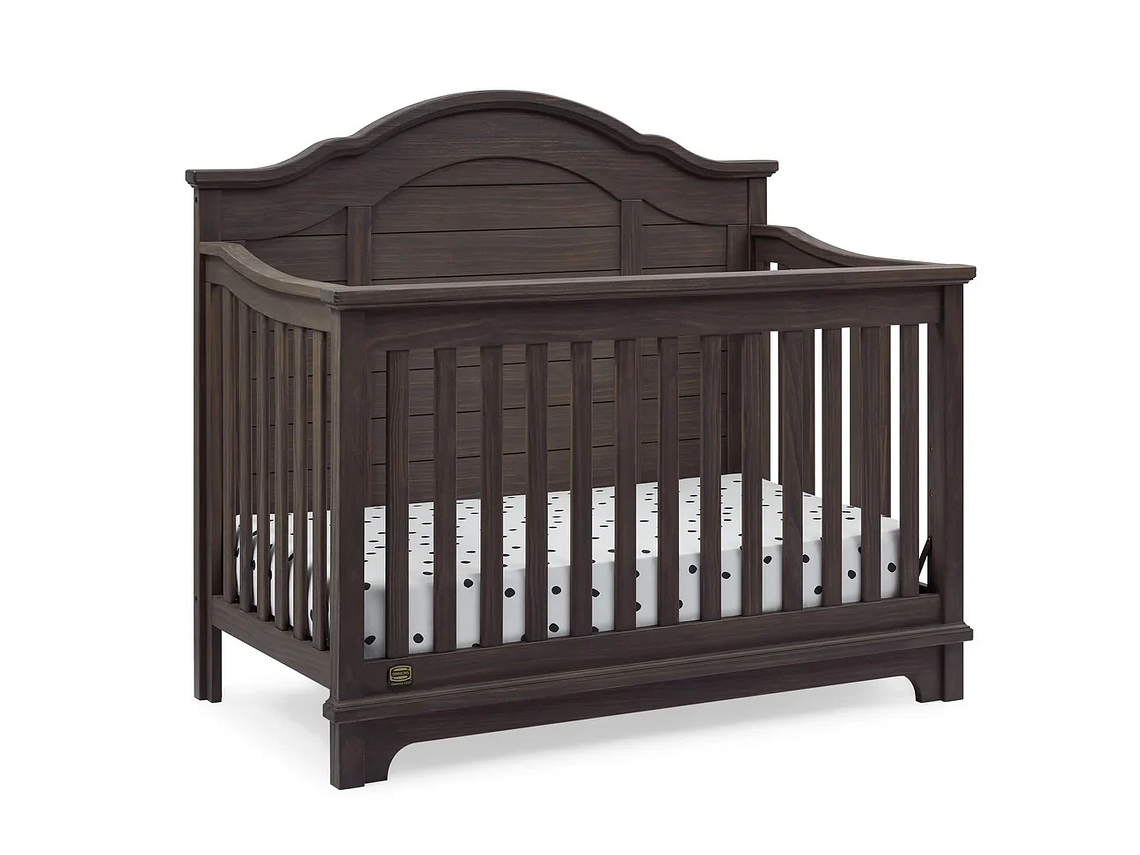 CUNA DE MADERA SOLIDA CONVERTIBLE 6 EN 1 ASHER GRIS 1