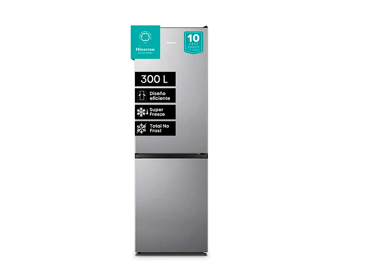 REFRIGERADOR HISENSE BOTTOM FREEZER NO FROST 300 L RD-39WC 1