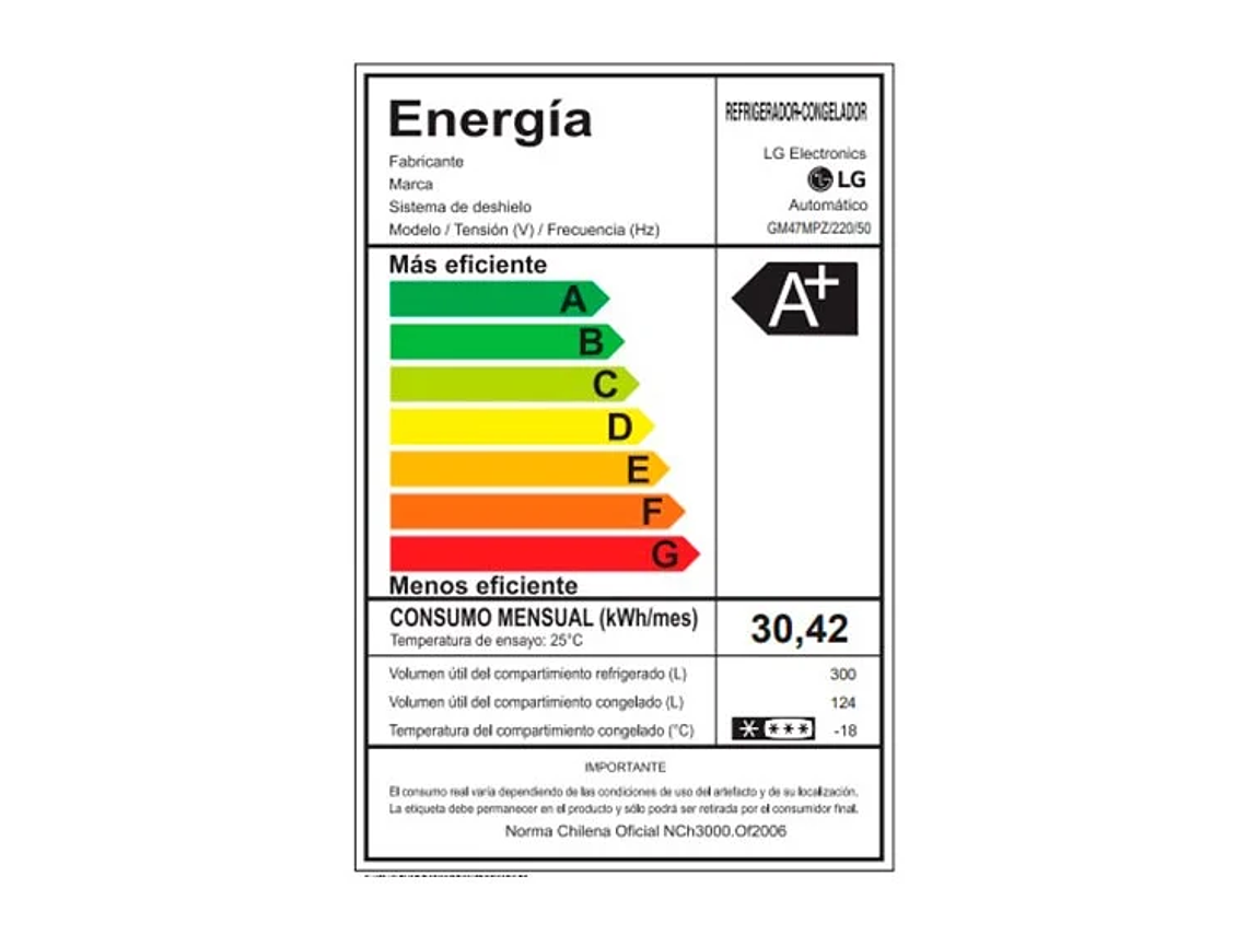REFRIGERADOR FRENCH DOOR LG 470 L NO FROST GM47MPZ 6