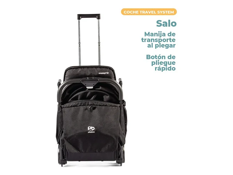 COCHE TRAVEL SYSTEM COMPACTO PIKABOO SALO NEGRO 8