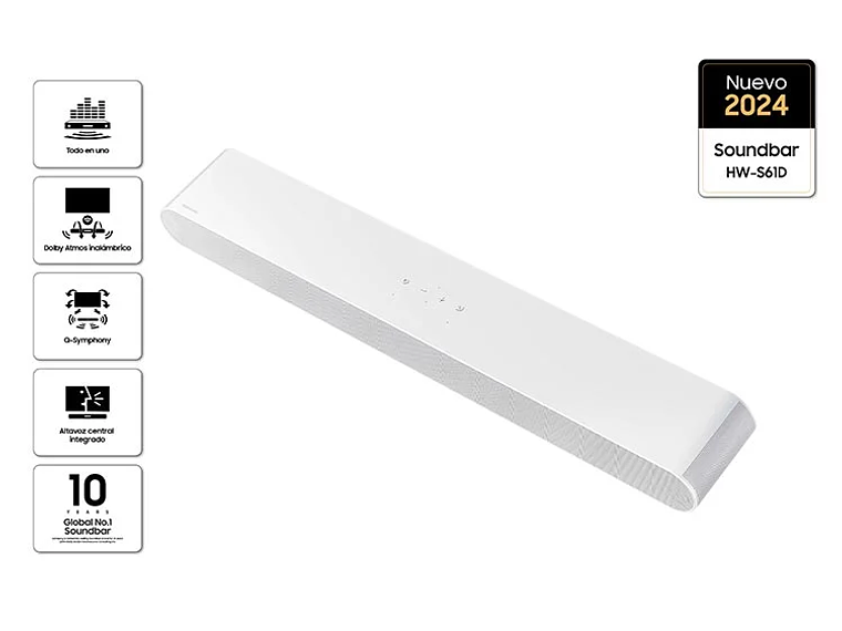 SOUNDBAR SAMSUNG HW-S61D-ZS BLANCO 2