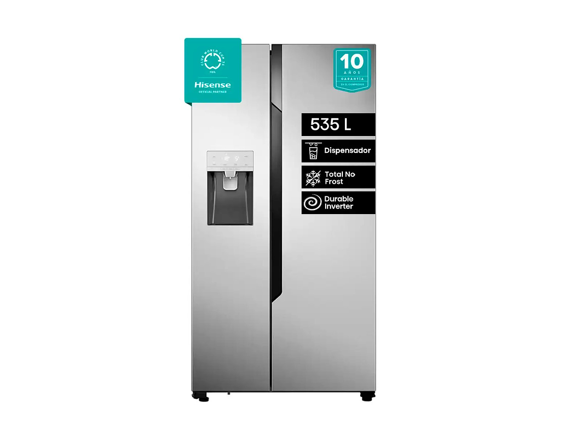 REFRIGERADOR HISENSE SIDE BY SIDE NO FROST 535 L RC-70WS 1