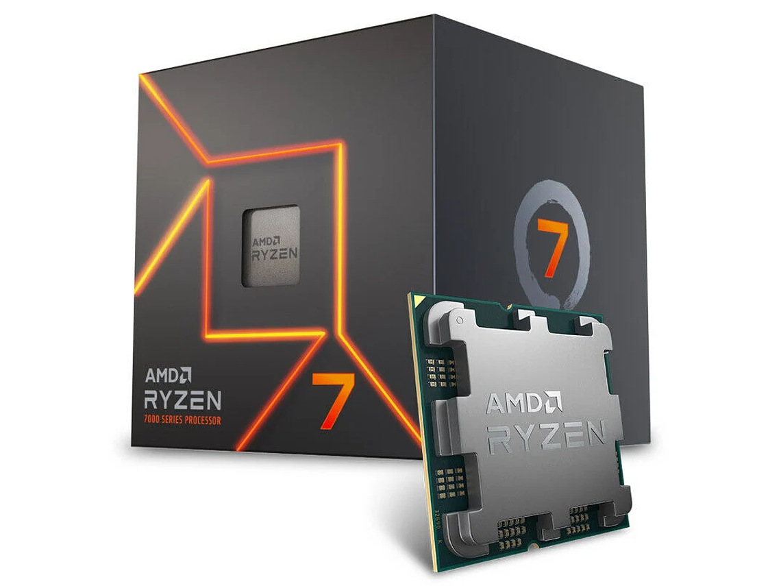 PROCESADOR AMD RYZEN 7 7700, AM5, 3.8 GHZ (HASTA 5.3 GHZ), CACHÉ 32MB, 8 NÚCLEOS, 65W 1