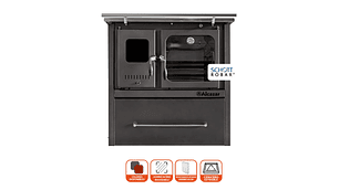 COCINA A LEÑA ALCAZAR EUROPEA M80 GRIS