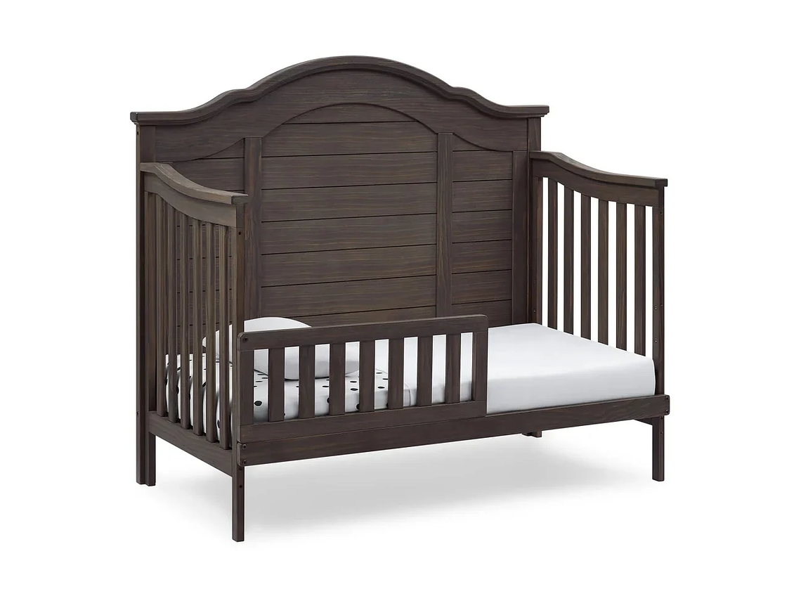 CUNA DE MADERA SOLIDA CONVERTIBLE 6 EN 1 ASHER GRIS 6