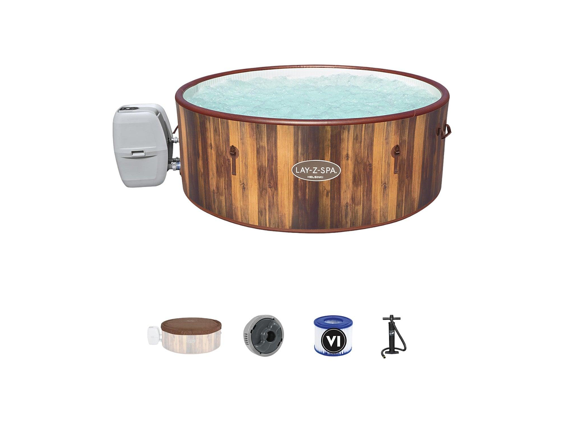 HOT TUB SPA JACUZZI INFLABLE HELSINKI 7 PERSONAS BESTWAY 6