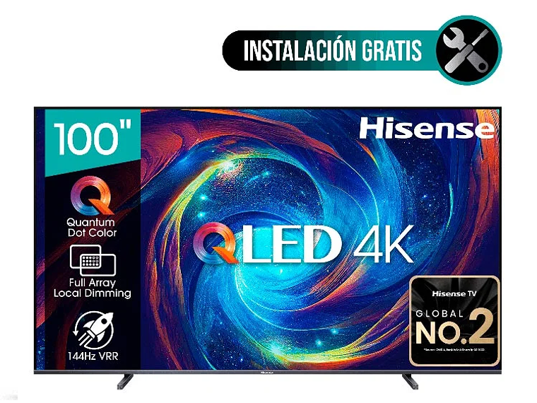SMART TV HISENSE QLED 4K UHD 100” 100U7N 1