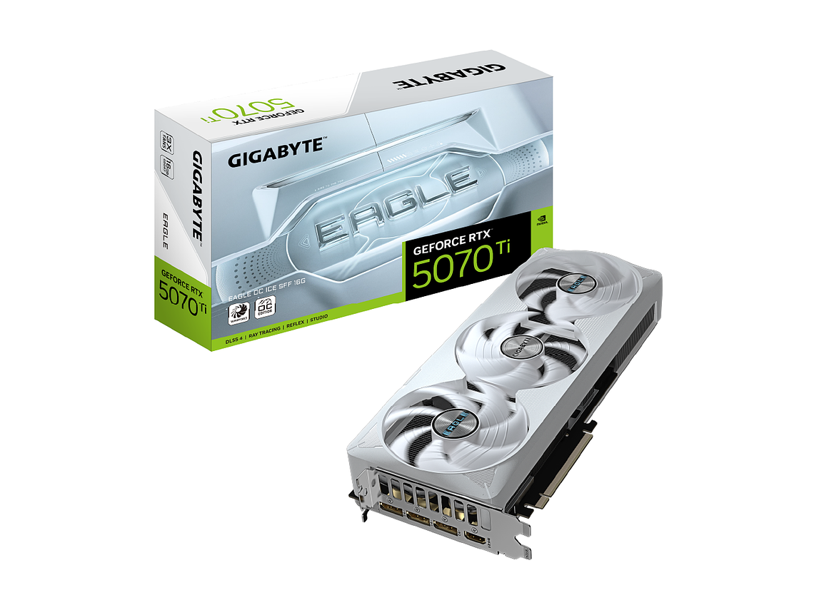 TARJETA VIDEO GIGABYTE RTX 5070 TI EAGLE OC SFF 16G ICE GDDR7 PCIE-5 1
