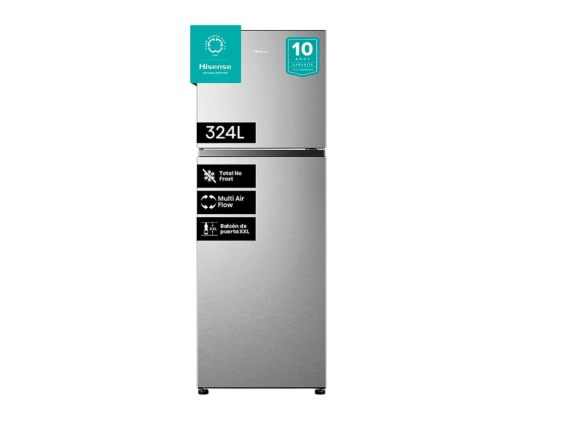 REFRIGERADOR HISENSE TOP MOUNT FREEZER NO FROST 324 L RD-42WR 1