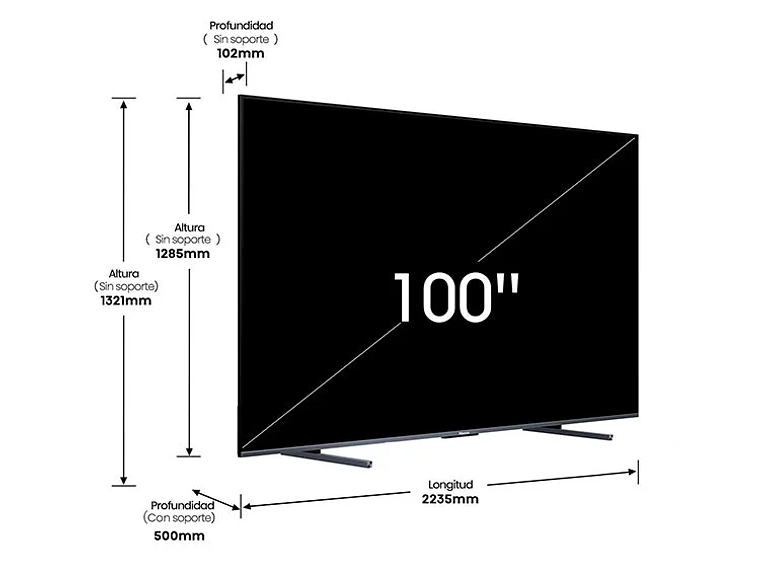 SMART TV HISENSE QLED 4K UHD 100” 100U7N 2