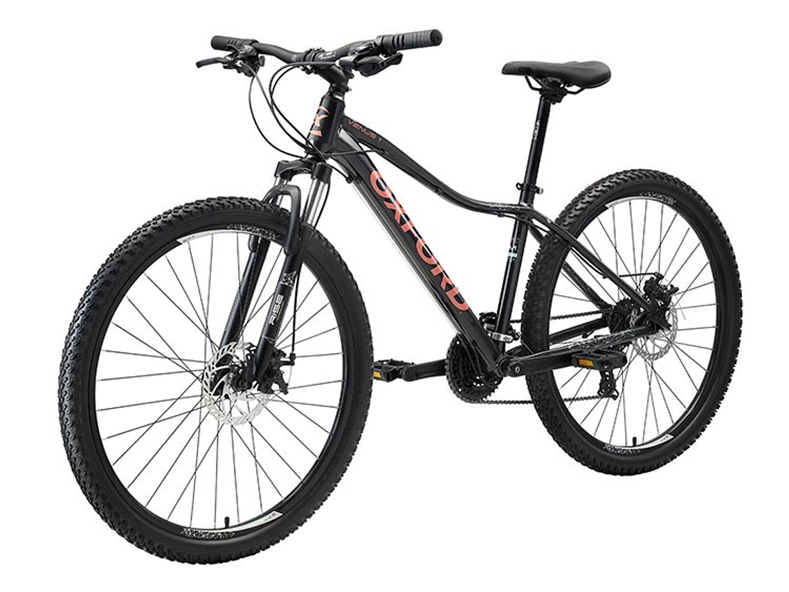 BICICLETA MTB OXFORD VENUS 1 ARO 27.5 NEGRO/CORAL 1