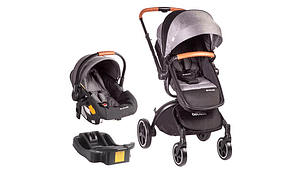 COCHE TRAVEL SYSTEM BEBESIT DELUXE 360° NEGRO