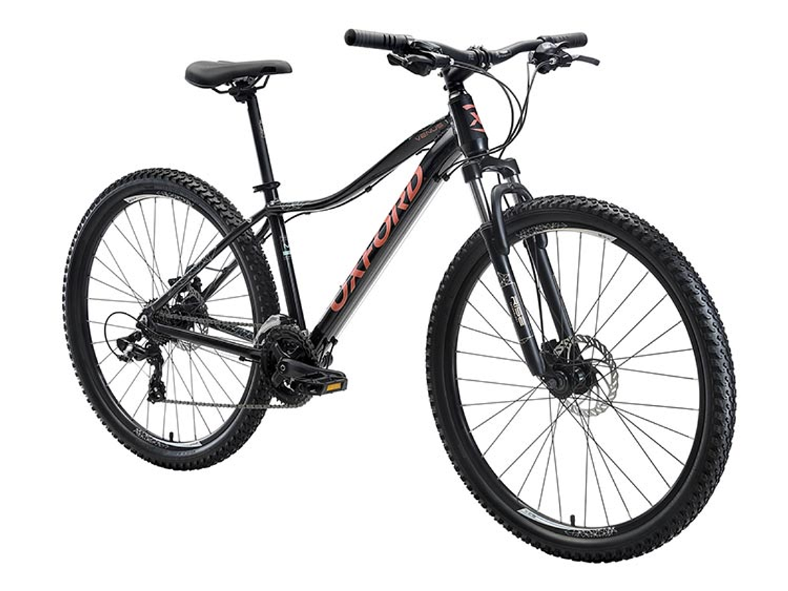 BICICLETA MTB OXFORD VENUS 1 ARO 27.5 NEGRO/CORAL 2