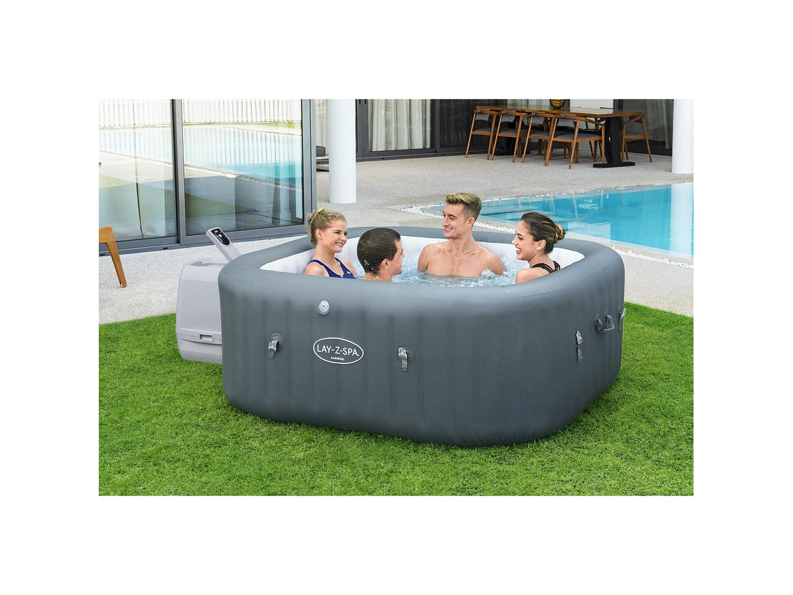 HOT TUB JACUZZI INFLABLE HAWAII HIDROMASAJE 6 PERS BESTWAY 2