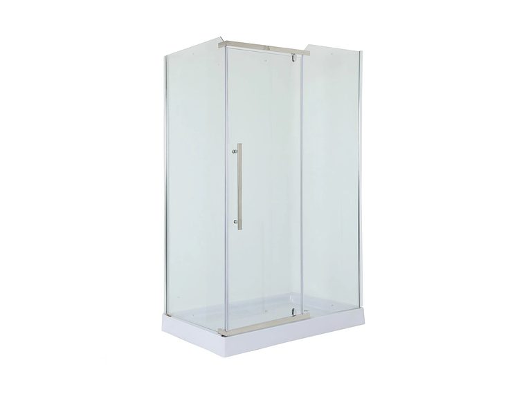 SHOWER DOOR 120X80CM 6MM MAMPARA RECTANGULAR | BLANCO 1