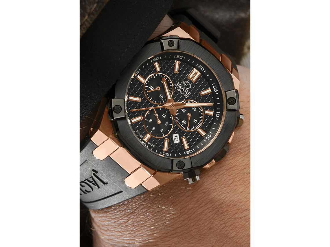 RELOJ J1015/1 JAGUAR SWISS NEGRO HOMBRE DIPLOMATIC 2