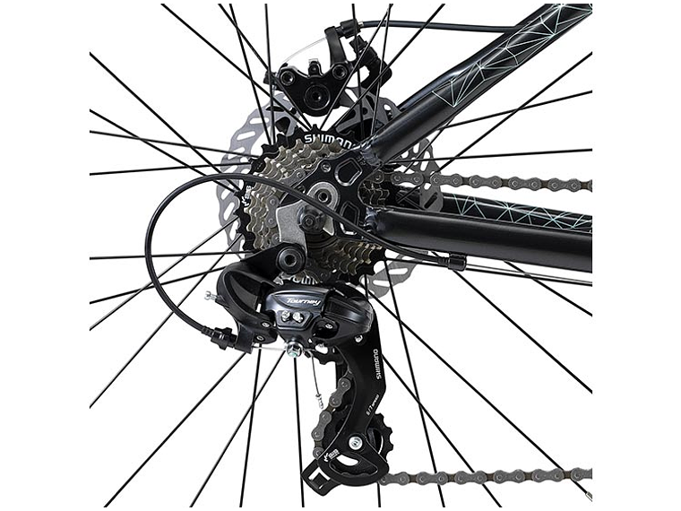 BICICLETA MTB OXFORD VENUS 1 ARO 27.5 NEGRO/CORAL 4