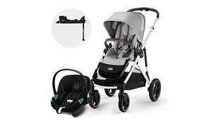 COCHE TRAVEL SYSTEM GAZELLE BLK LG + ATON S2+ BASE