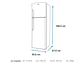 REFRIGERADOR MABE TOP FREEZER 250 L NF INOX - Miniatura 10