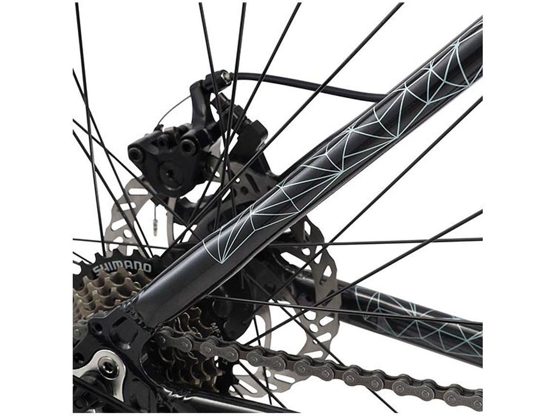 BICICLETA MTB OXFORD VENUS 1 ARO 27.5 NEGRO/CORAL 6