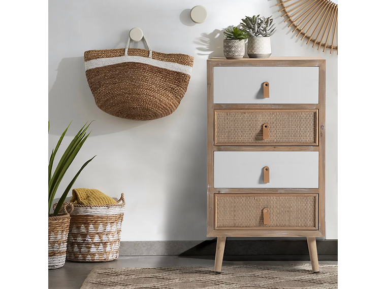 CAJONERA ALICIA NATURA/BLANCO FORM 2
