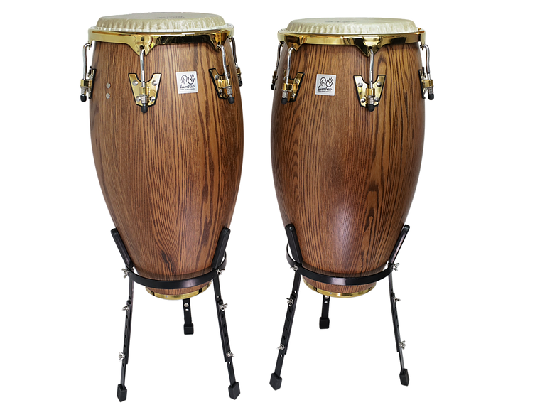 SET CONGA 11.75 & 12.5XH30'' CAFÉ OSCURO + STAND 1