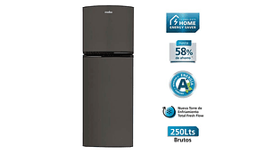 REFRIGERADOR MABE TOP FREEZER 250 L NF GRAFITO