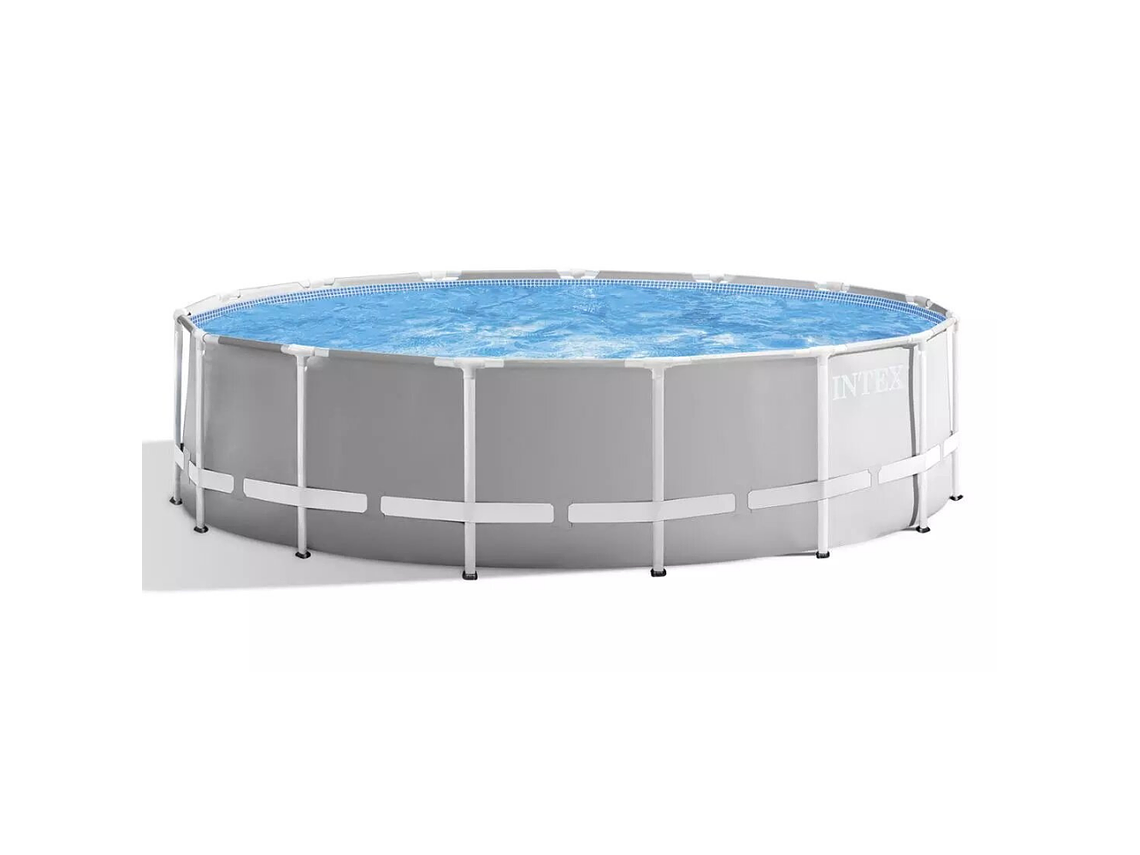 PISCINA ESTRUCTURAL INTEX PRISMA FRAME SET 610X132 CM + BOMBA + ESCALERA + COBERTOR + BASE 1