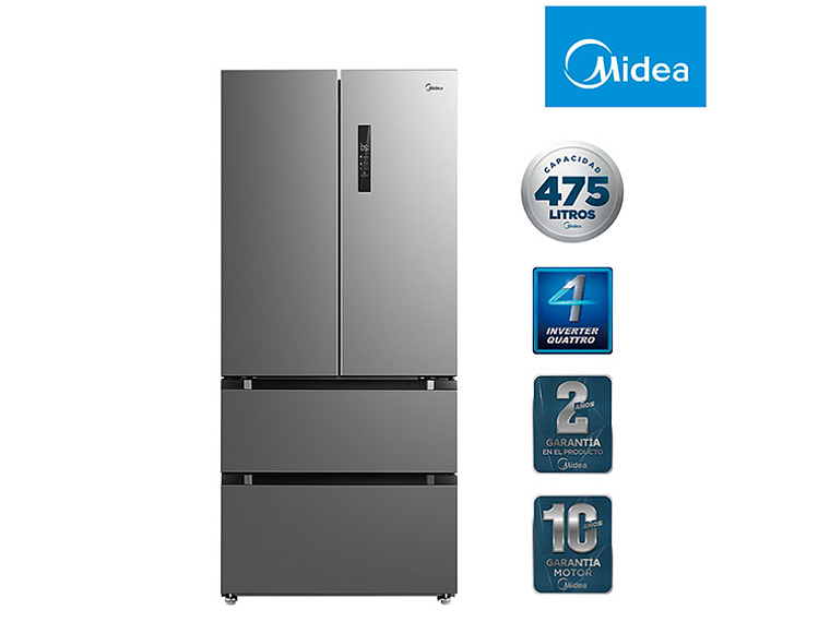 REFRIGERADOR MIDEA FRENCH DOOR NO FROST 475 L 1