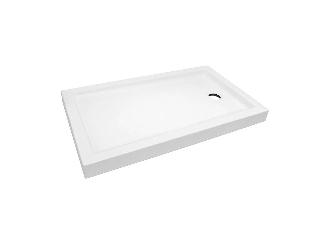 RECEPTÁCULO DE DUCHA STRETTO CON DESAGUE ZEUS ACRÍLICO 150 X 80 X 15 CM 1