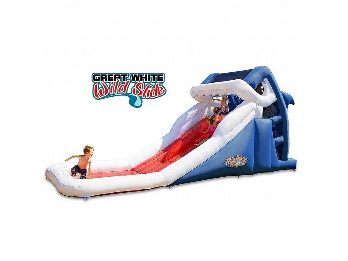 TOBOGAN DUAL TIBURON BLANCO 1