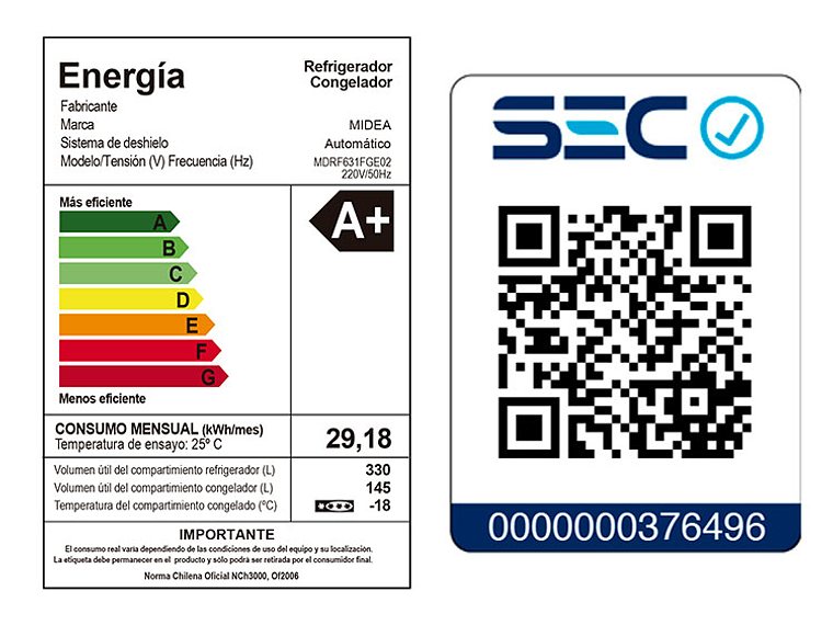 REFRIGERADOR MIDEA FRENCH DOOR NO FROST 475 L 4