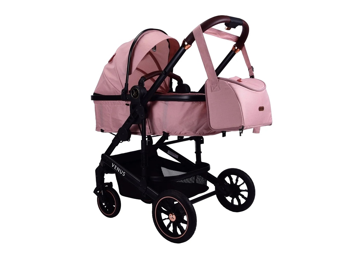 COCHE TRAVEL SYSTEM VENUS PINK 2 EN 1 2