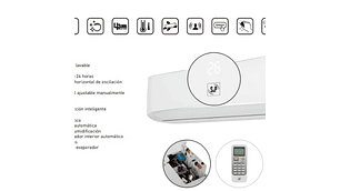 AIRE ACONDICIONADO TIPO SPLIT INVERTER DE 22000 BTU MARCA S&P CON WIFI