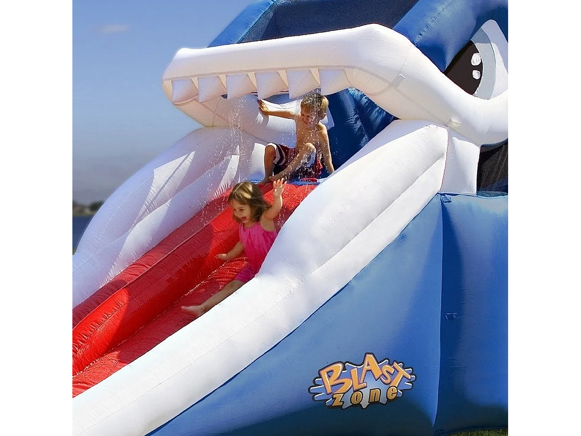 TOBOGAN DUAL TIBURON BLANCO 2