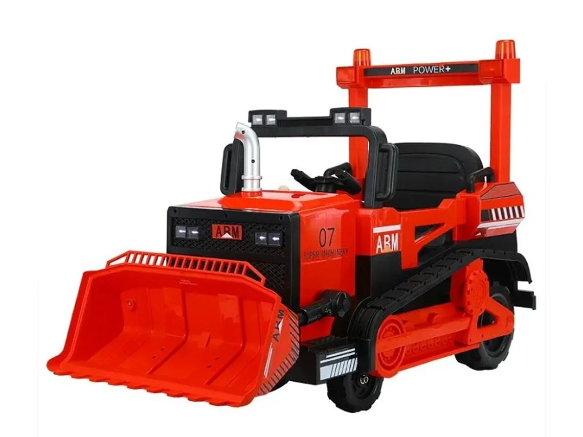 AUTO A BATERIA 12V EXCAVADORA ROJO 1