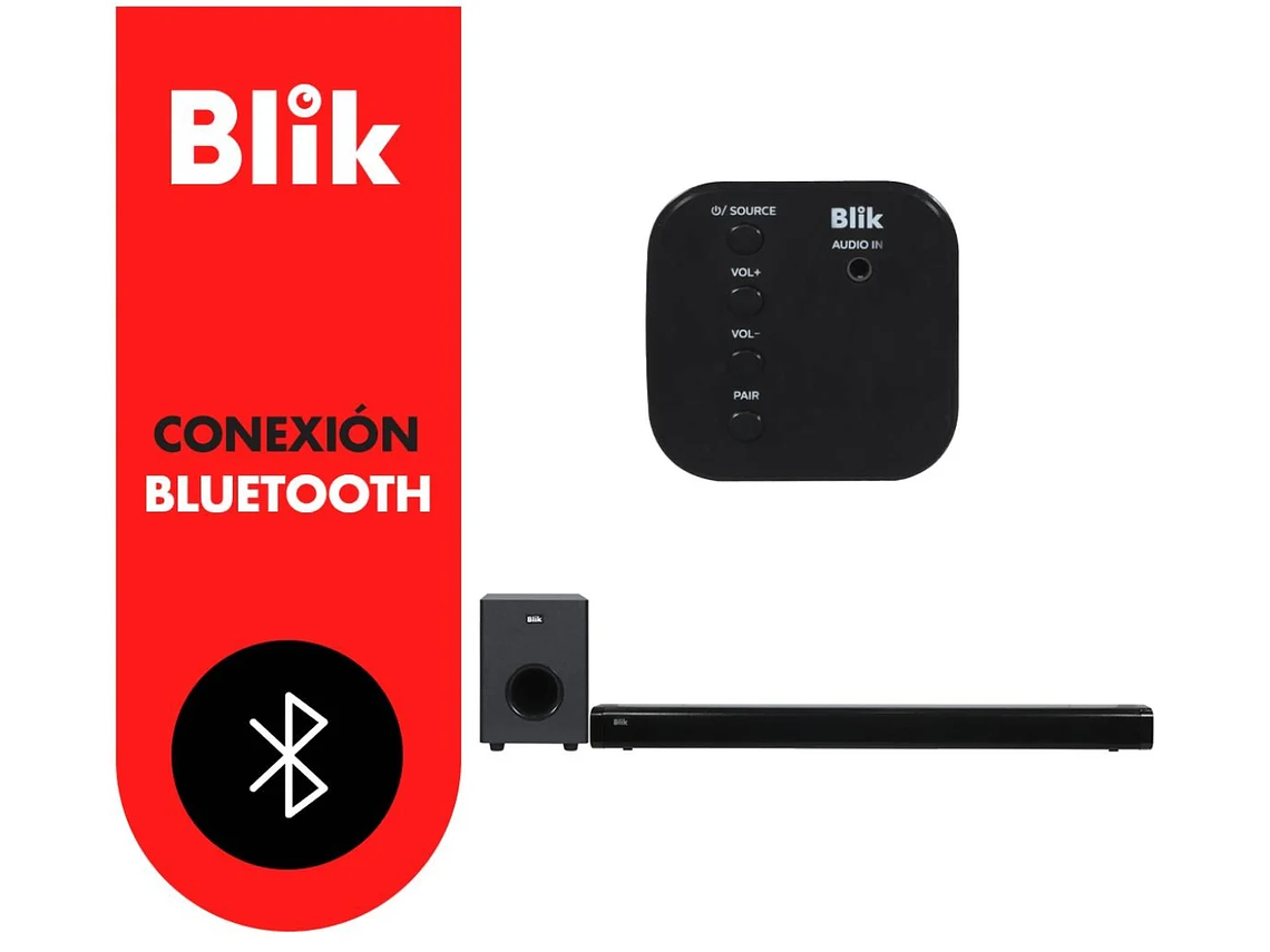BARRA DE SONIDO BLUETOOTH BLIK SURREAL 2.1 1