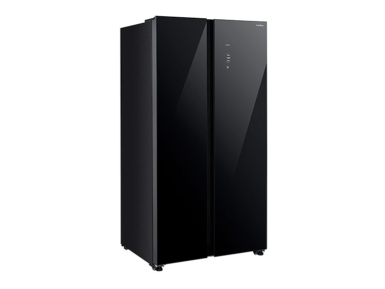 REFRIGERADOR MABE SIDE BY SIDE NO FROST 631 L MSC631LKLNG0 BLACK GLASS 1